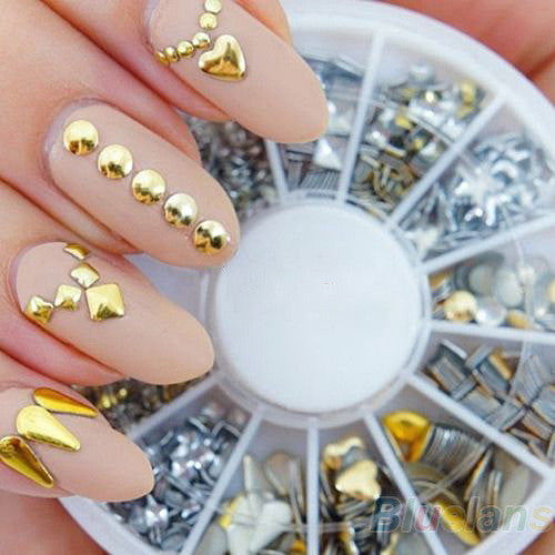 Stickers nail art or et argent - Collection Accessoires Prettyva