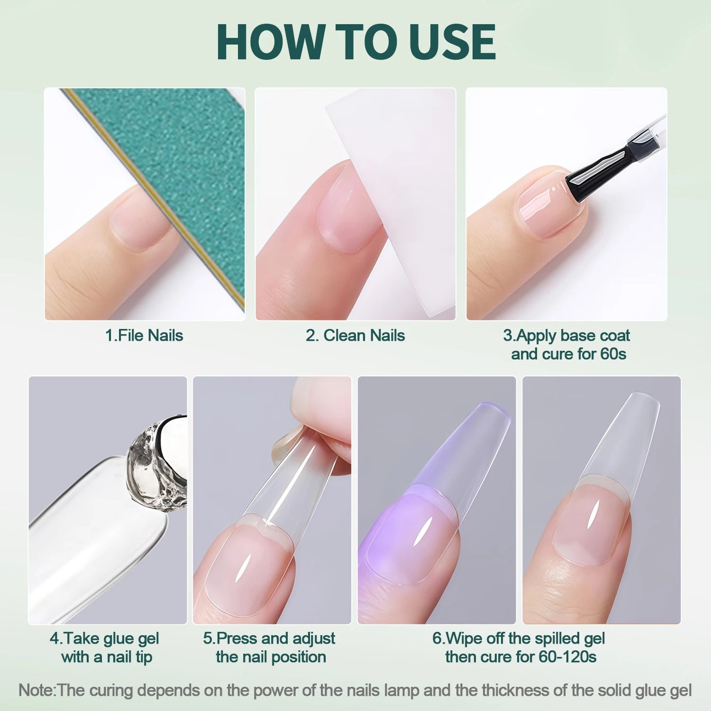 Nailpop Gel Adhésif Solide Nail Art Anti-Bavures